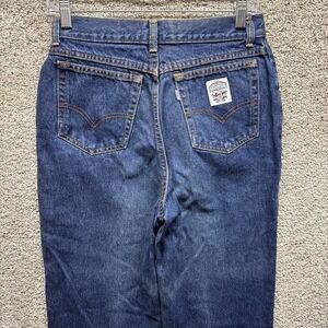 Vintage 80s Levi's 568 White Label Tab High Blue Jeans Size 11 (28x30) Made USA